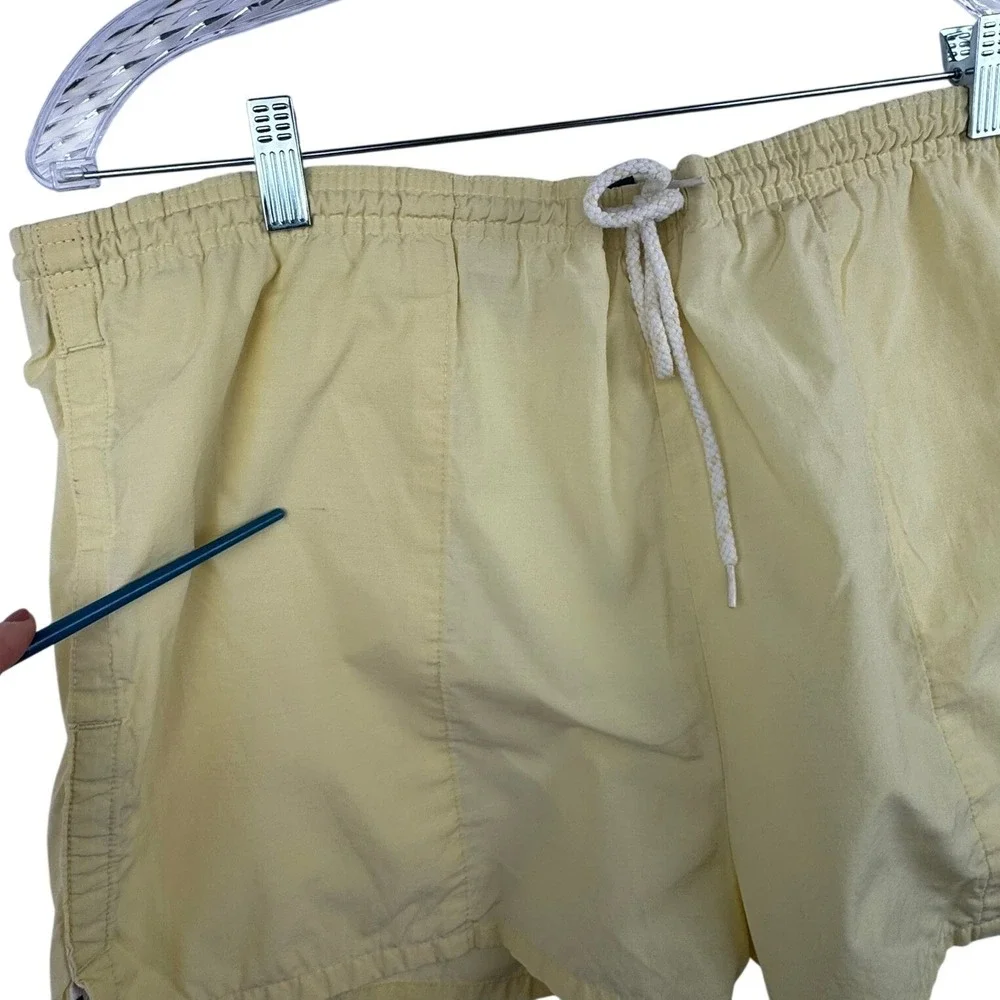 VTG Nautica Men's Yellow Swim Trunks Beach Retro Hipster‎ 38W Size XL